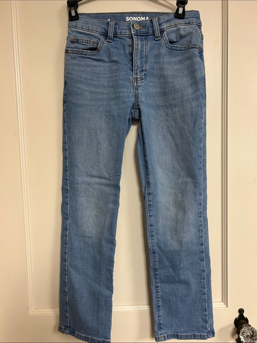 Sonoma Light Wash Straight Girls Size 10 Jeans
